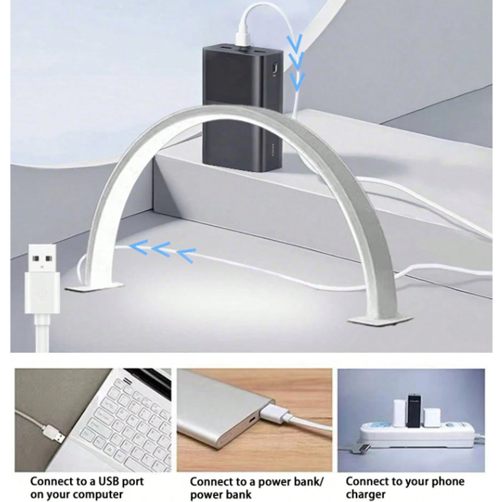 Desk Setup Lamp - ネイルランプ 40/66CM 補光ライト USB 5V LEDテーブルランプ