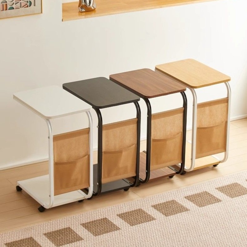 Desk Setup Minimalist - 可動式サイドテーブル、寝室用、シンプルなベッドサイドテーブル、家庭用リビングルームコーヒーテーブル、棚、小さなテーブル、ソファサイドテーブル