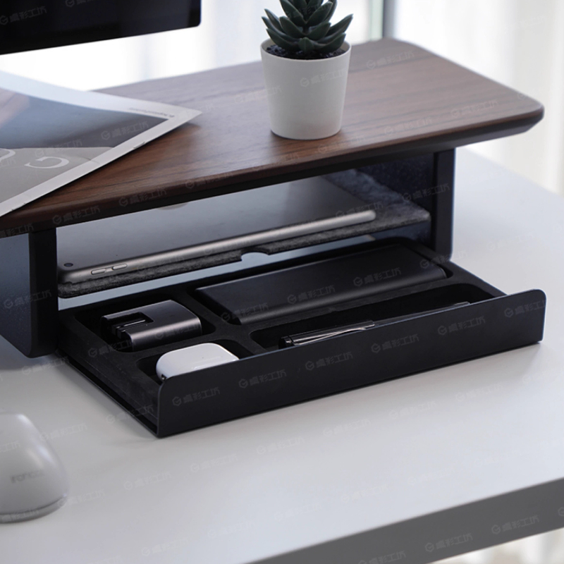 モニタースタンドライザー収納引き出しオフィスデスクオーガナイ - Setup Desk Monitor のレビューと価格