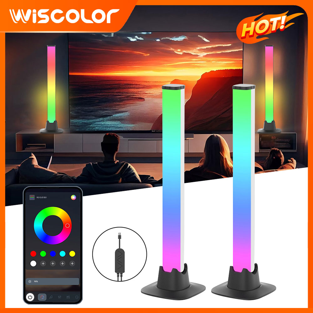 デスクトップ用 RGB LED ライトバー、Bluetoot - Desk Setup With Tv のレビューと価格