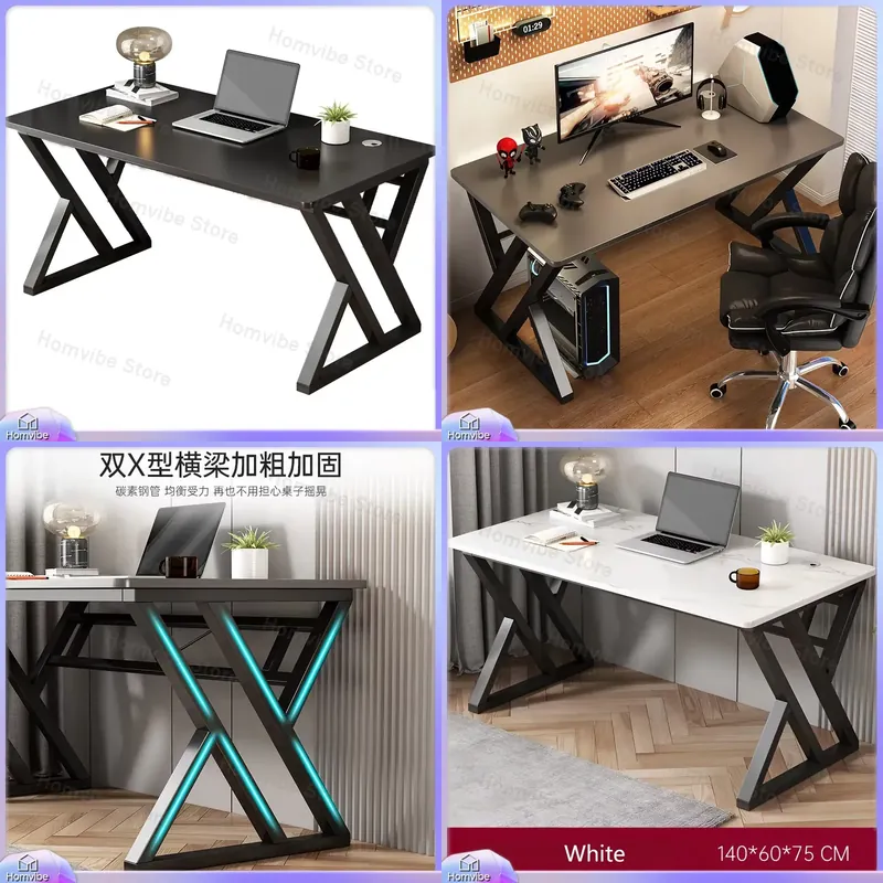 モダンミニマリストコンピューターデスク、ホームオフィス、ゲー - Desk Setup L Shaped のレビューと価格