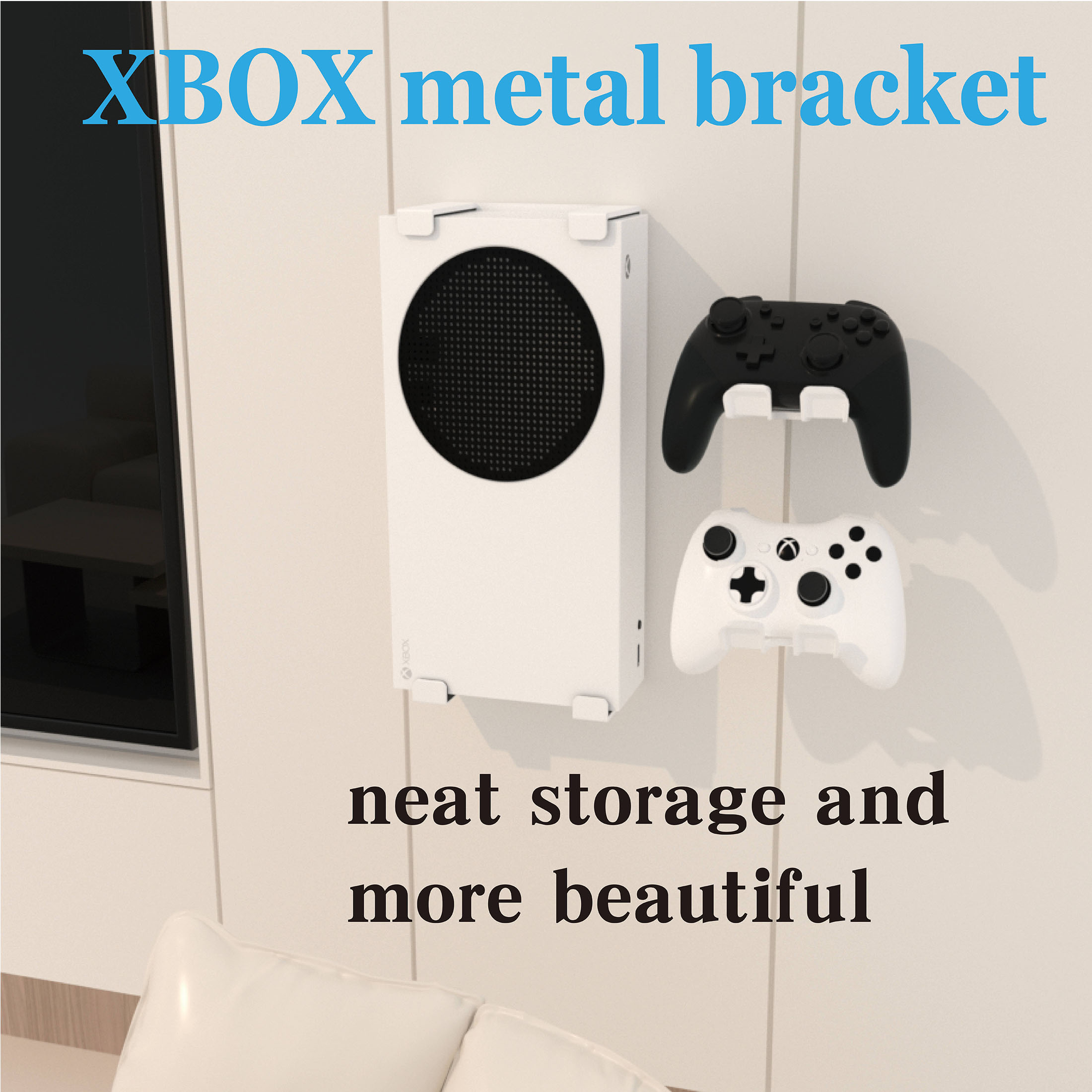 Xbox Series S用ウォールマウントホルダー、金属製 - Desk Setup Xbox のレビューと価格
