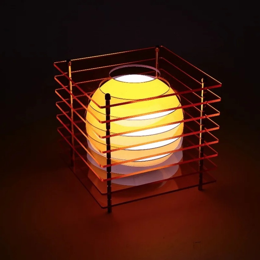 DIY アクリル千層ランプムーンランプデスクトップ装飾中断雰 - Desk Setup Lamp のレビューと価格
