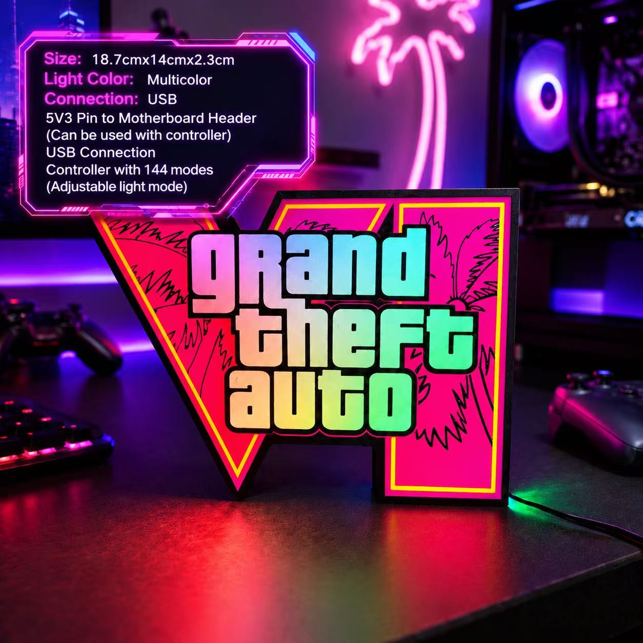 2026年最新版GTA 6 Horizonアンビエントライト - Desk Setup Lamp のレビューと価格