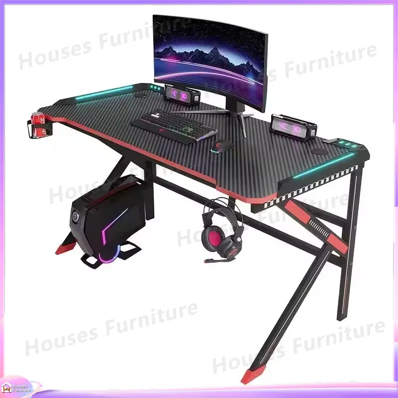 高さ調節可能なRGB LEDゲーミングデスク（PCセットアッ - Desk Setup L Shaped のレビューと価格