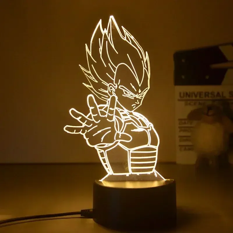 ドラゴンボールZ 超サイヤ人 ベジータ 悟空 ジレン ブロリ - Desk Setup Lamp のレビューと価格