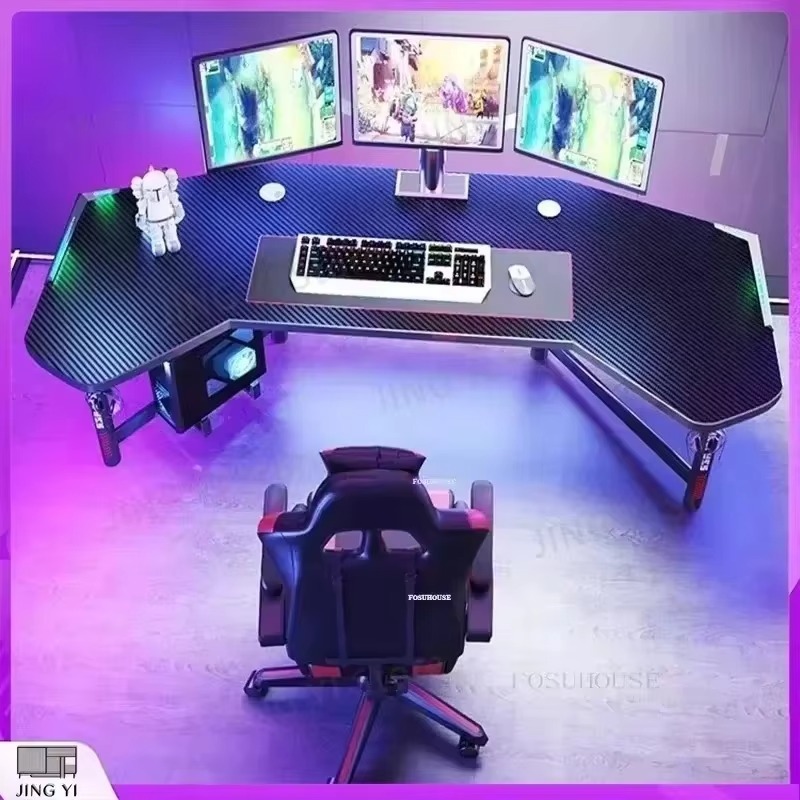 プロ仕様ゲーミングデスク 人間工学に基づいたオフィス/自宅e - Desk Setup L Shaped のレビューと価格